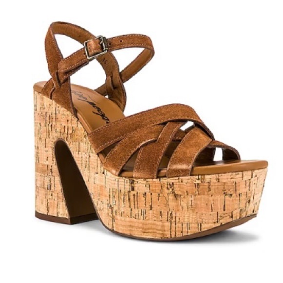 Free People Shoes - NEW Free People Lisbon MJ Platform in Brandy Suede